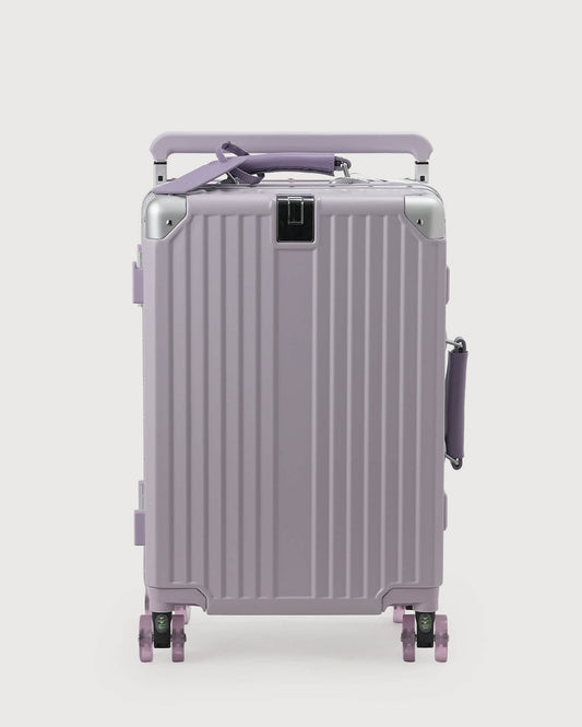 TravelCore Aluminum Spinner Suitcase | Purple Purple