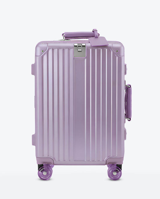 TravelCore Aluminum Spinner Suitcase | Purple Purple