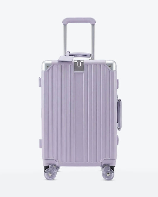 TravelCore Aluminum Spinner Suitcase | Purple Purple