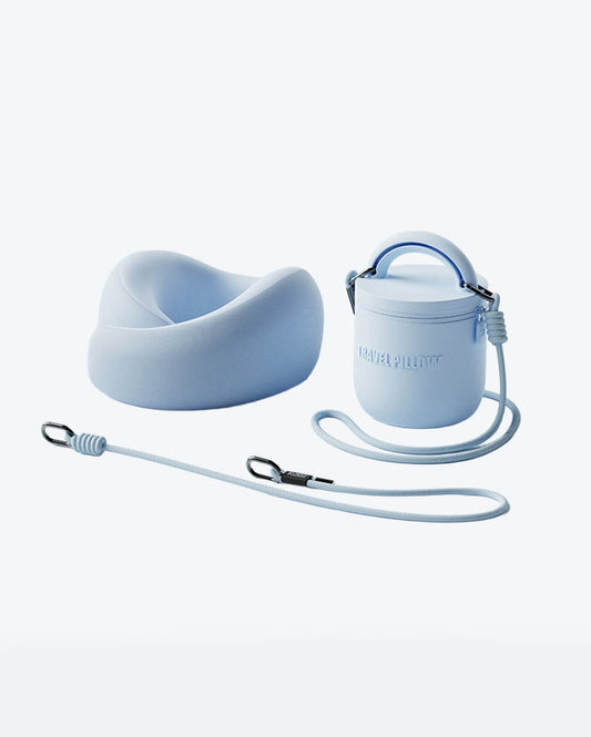 Sleep Cave | Travel Neck Pillow | 360° Support | Clear Sky Blue
